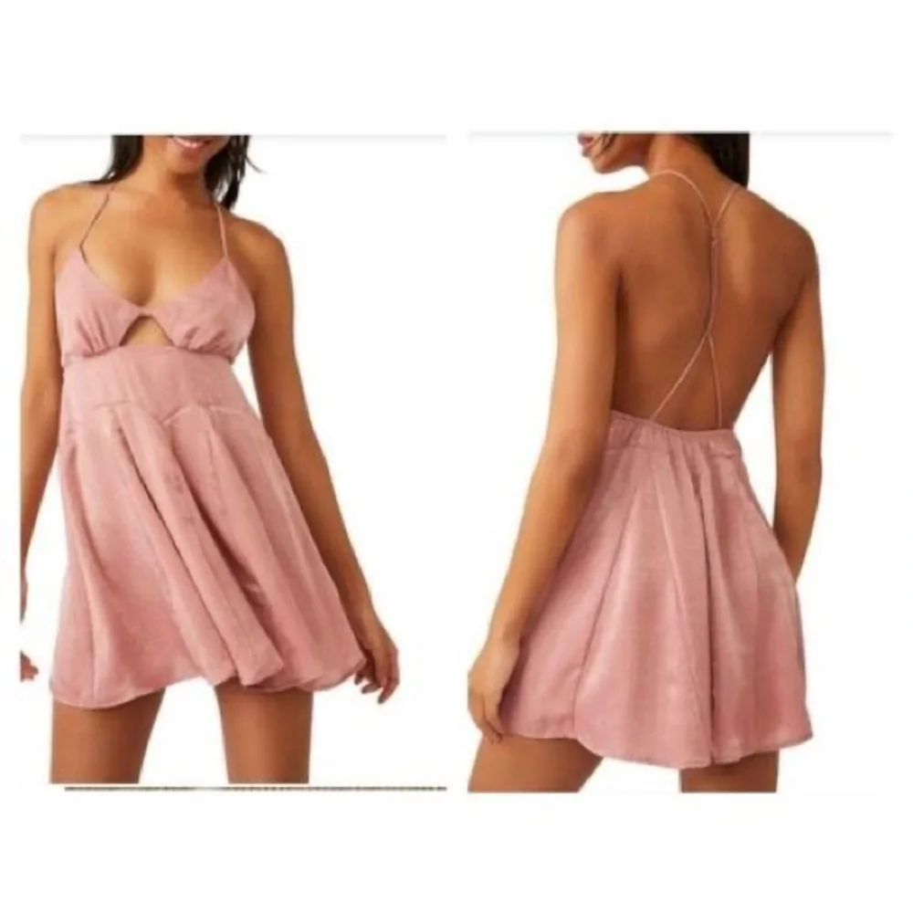 Free People Good Catch Mini Slip Dress
